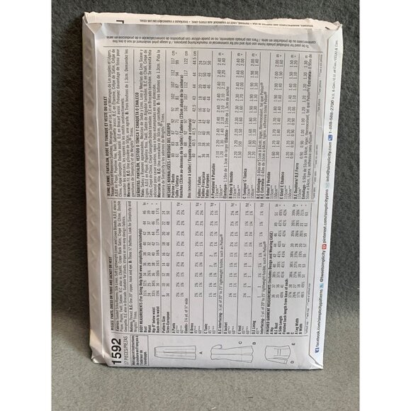 Simplicity Misses Dress Skirt Jacket Vest Pant Sewing Pattern sz 16-24 1592 - un - Picture 3 of 3